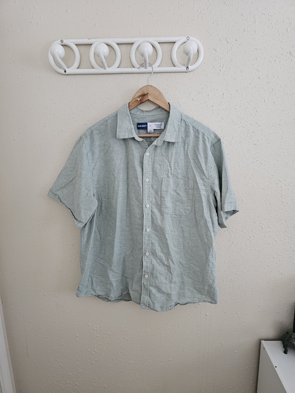 Old Navy Men's Short-Sleeve Button-Down Shirt - Sage Green